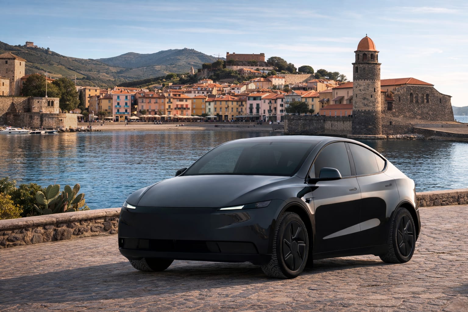 Voiture de luxe avec chauffeur professionnel pour service de transport premium